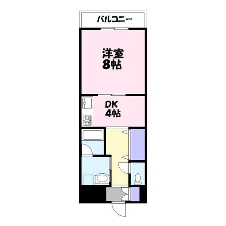 手柄駅 徒歩13分 3階の物件間取画像